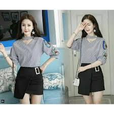 Blouse wanita murah hadir di toko online zalora indonesia. Choker Butterfly Hitam Baju Atasan Wanita Blouse Cewek Kekinian Shopee Indonesia