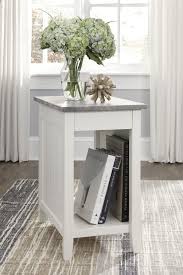 Diamante Power Chairside Table White Chair Chair Side Table Ashley Furniture