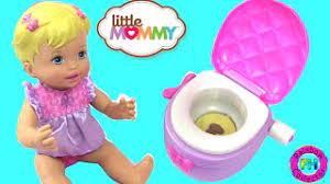 Potty Training With The Little Mommy Princess Potty Doll With Toilet Sound Effects Youtube
