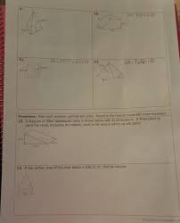 I had students tape down the green sheet with the formulas on the left side of their notebook and their pyramids foldable on the right side.we labeled the important parts of the square pyramid on the formula sheet first. Date Bell Unit 11 Volume Surface Area Homework Chegg Com