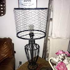 Farmall international harvester tractor lamp shade. Step By Step Learn The Easiest Farmhouse Diy Lampshade Makeover Out Of Chicken Wire Favecrafts Com