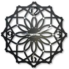 It is a perfect material for texturing walls and. Black Wall Clock Sottile 50cm 20in Flexistyle
