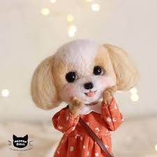 i m cute and i know it doglover dogsculpture dogsculptures doglovers ilovemydog needlefelteddog felt dolls art dolls handmade shih tzu dog
