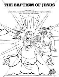 Have crayons or colored markers and blank sheets of paper on the tables before the class begins. Matthew 3 The Baptism Of Jesus Sunday School Coloring Pages Sharefaith Kids