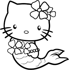 Designs do not merge into the binding. Hello Kitty Mermaid Coloring Pages Coloring Home