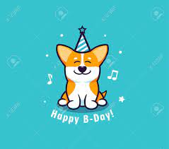 Here are the 22 happiest corgis to brighten your day. The Happy Birthday With Dog Logotype With Funny Corgi And Lettering Royalty Free Cliparts Vectors And Stock Illustration Image 150144630