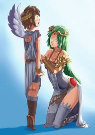 Palutena And Pit Kid Icarus Artwork By Rog Rockbe Kid Icarus Kid Icarus Uprising Dark Pit Kid Icarus