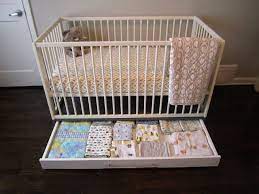 simple crib with storage ikea hackers baby nursery storage baby cribs cribs