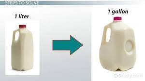 Check the chart for more details. How To Convert Liters To Gallons Video Lesson Transcript Study Com