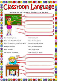 Classroom Language Interactive And Downloadable Worksheet You Can Do The Exercises Online Or D Classroom Language Learning English For Kids Classroom Commands