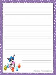 I hope you love this easter writing paper and card as much as i do. Cute Easter Bunny Stationery Free Printable Line Paper For Publishing