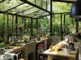 Open Concept Kitchen Veranda Cuisine Maisons Bohemiennes Cuisine Boheme