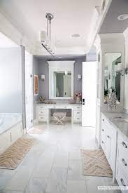 A full bathroom (or full bath), containing four plumbing fixtures: Bathroom Rugs For Spring The Sunny Side Up Blog