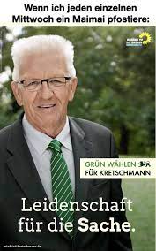 Zunächst will der grüne nun mit der cdu über eine mögliche regierung verhandeln. Wenn Ich Jeden Einzelnen Mittwoch Ein Maimai Pfostiere Grun Wahlen Er Fur Kretschmann Schaft Fur Die Sache Winfried Kretschmann De Keke
