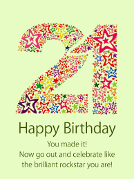 Pin On 21st Birthday Cards