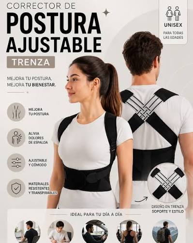 Mejora tu postura al instante! 🚀 Nuestro corrector discreto te ayuda a  mantener hombros rectos y pecho erguido sin que nadie lo note. Cero presión  en tu cuello y espalda. Empieza a