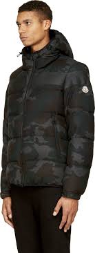Moncler Green Camo Puffer Erault Jacket Mens Outdoor Jackets Jackets Mens Down Jacket