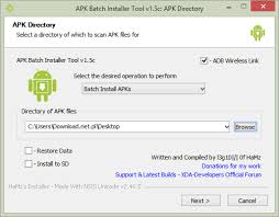 An apk is an archive file, meaning that it contains multiple files, plus some metadata about them. Apk Batch Installer Other Tools