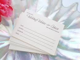 Check spelling or type a new query. No 135 Wedding Wish Insert Cards In Brown Guest Book Alternative Renee And Renae