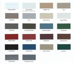 Abc Metal Roofing Color Chart Metal Roof Metal Steel Siding