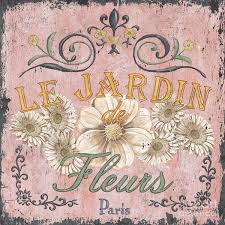 le jardin 1 poster by debbie dewitt decoupage vintage prints art prints