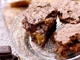 Brownie Marbre Chocolat Caramel Au Beurre Sale Recette Marbre Au Chocolat Recette Dessert Caramel