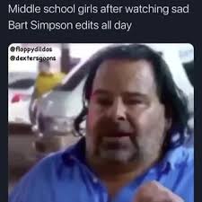 Search, discover and share your favorite bart simpson sad gifs. Middle School Girls After Watching Sad Bart Simpson Edits All Day Floppydildos Dextersggpns