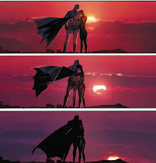 Bat Cat Sunset Batman Comic Character Marvel N Dc