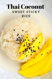 Thai Coconut Sweet Sticky Rice Mango Sticky Rice Alphafoodie Recipe In 2020 Sticky Rice Sweet Sticky Rice Thai Coconut