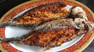 Ikan cencaru bakar sambal muar dan kailan masak air. Ikan Cencaru Sumbat Sambal Kelapa Azie Kitchen