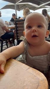 8 months with sweet Penelope! She is crawling like crazy and loves doing  planks 🤣 Plus she likes sitting and watching her brothers and doggie ❤️