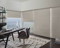 Galleria shades and shutters offers a large selection of custom hunter douglas window treatments, including sheers and shadings, honeycomb shades, shutters, horizontal blinds, vertical blinds, roman shades, roller shades, and woven wood shades. Calgary Hunter Douglas Silhouette Window Shadings L2 Interiors
