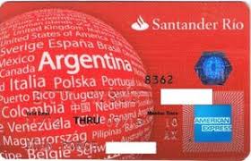 Get a credit card that rewards you for spending. Bank Card Santander Rio Ae Banco Santander Rio Argentina Col Ar Ae 0020 03