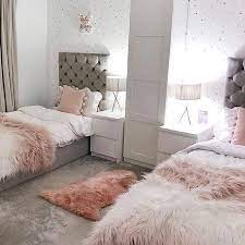 Maybe you would like to learn more about one of these? A Beautiful Room For Two With My Favorite Tufted Headboards Great Job Luckyplot13 Shared Girls Bedroom Girl Bedroom Decor Shared Girls Room