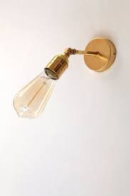 Wall Sconce With Brass Lampholder And Brass Joint Wall Lamp Etsy Industrial Wall Lamp Wall Lamp Wall Sconces