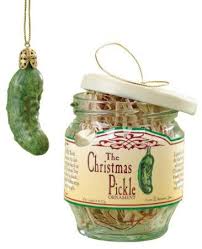 The Christmas Pickle Ornament German Tradition Hidden In Our Tree Every Year Whoever Finds It Ge Pickle Ornament Christmas Pickle Christmas Pickle Ornament