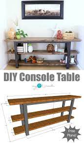 Diy Console Table Diy Console Table Diy Furniture Plans Diy Console