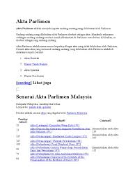 Encontre diversos livros em inglês e outras línguas. Senarai Akta Parlimen Malaysia