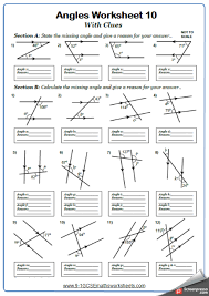 If we draw to parallel lines and then draw a line transversal through them we will get eight different angles. Parallel Lines Worksheet Pdf
