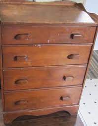 New england solid figured maple chest with beaded edge overhanging top having single plank inset pine surface, matching beading on fascia of case, two shallow drawers over one deep hat drawer, over three graduated drawers. Vintage Maple Dresser Collectors Weekly