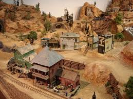 Railside Western Town Model Train Scenery Model Railroad Model Trains