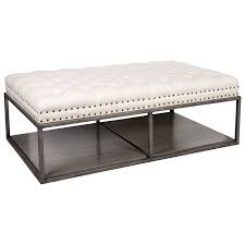 Buy rectangle coffee tables tables and get the best deals at the lowest prices on ebay! Ellery 58 X 34 Metal Cocktail Ottoman Luxe Home Company