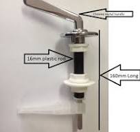 Toilet Handle Long Reach/Hideway Cistern Lever (160mm Long)