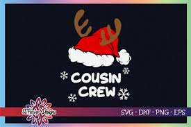 Download Cousin Crew Reinder Christmas Hat Graphic By Ssflower Creative Fabrica SVG Cut Files