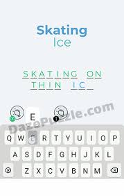 Answers and instructions to my dingbat cards. Dingbats Level 6 Skating Ice Answer Daze Puzzle