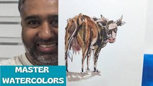 Easy Animal Painting: Step-by-Step Watercolor Cow Tutorial