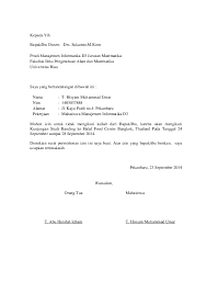 Surat Permohonan Studi Banding Ke Universitas Bagi Contoh Surat