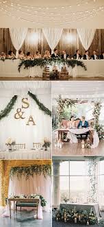 Beautiful for a winter wedding decor. 18 Sweet Wedding Head Table Backdrop Ideas Oh Best Day Ever