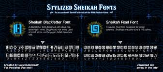 1001 free fonts the free site urban fonts host search free fonts download. Breath Of The Wild Stylized Sheikah Fonts By Stonewolf Fur Affinity Dot Net