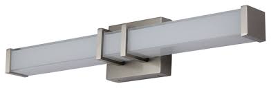 Brushed nickel bathroom lighting is very popular, but other finishes such as copper, iron, satin nickel and bronze can bring out the feel and style you want. Baracino Led 24 Vanity Bar Contemporary Bathroom Vanity Lighting By Linea Di Liara Houzz